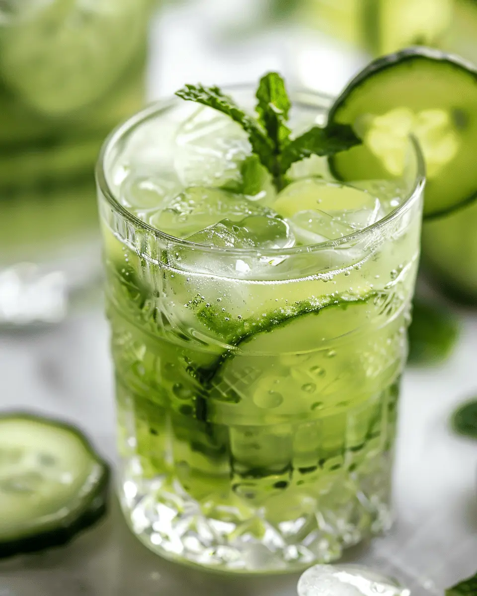 Cucumber Mint Fizz: Refreshing Easy Drink for Hot Days