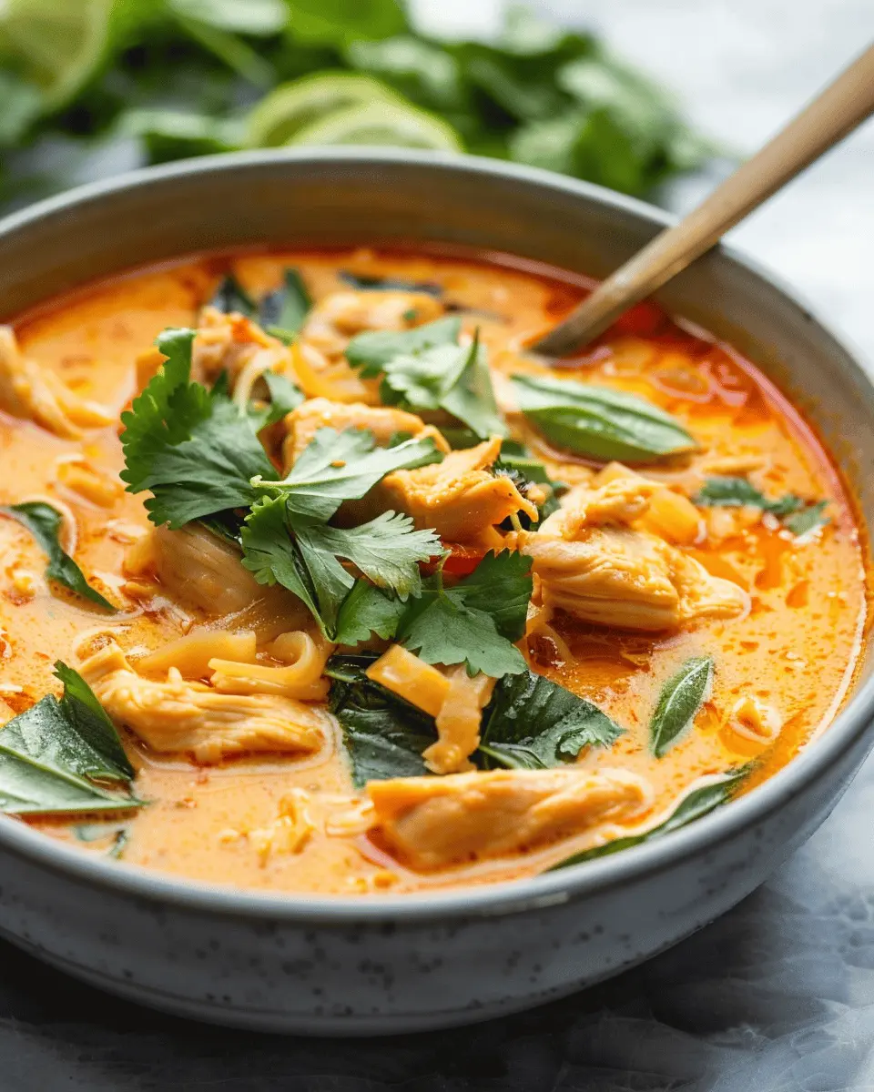 Easy Thai Chicken Curry Soup: A Comforting Bowl of Flavor