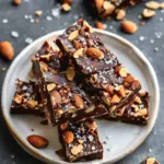 Dark Chocolate and Sea Salt Nut Bars