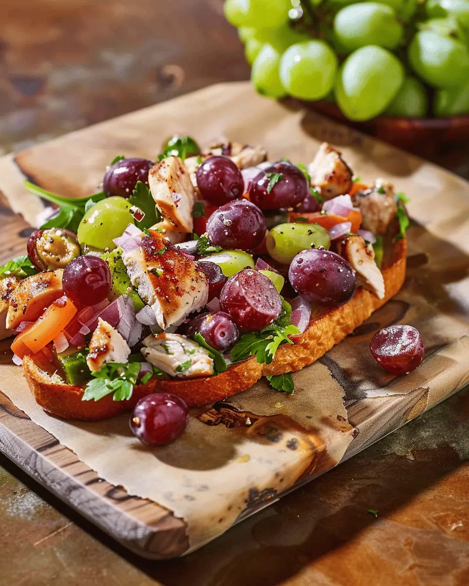 California Grape and Chicken Salad: A Juicy Twist with Turkey Bacon