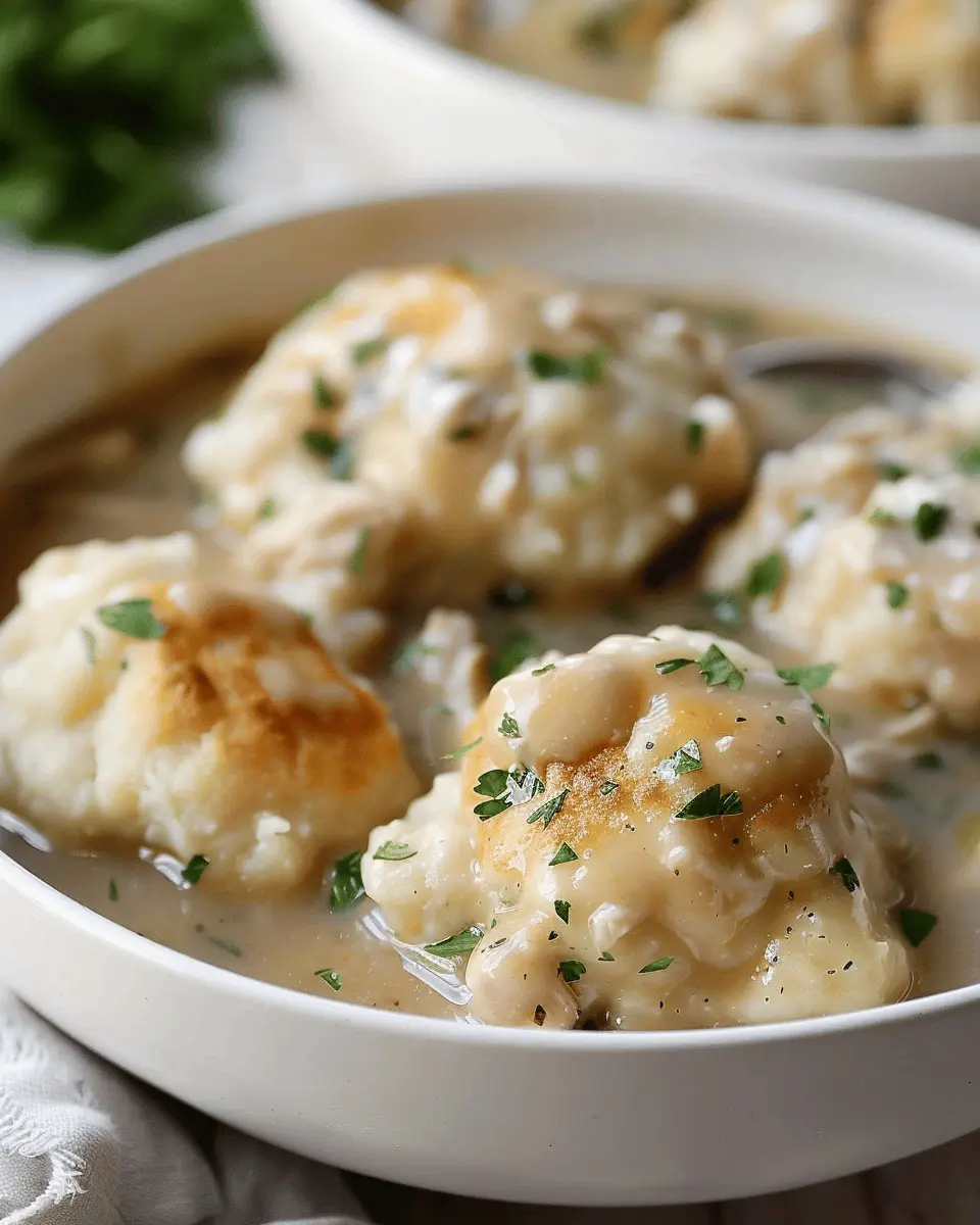 Chicken and Fluffy Dumplings: The Best Comfort Food with Gravy