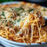 Baked Cream Cheese Spaghetti Casserole Heaven