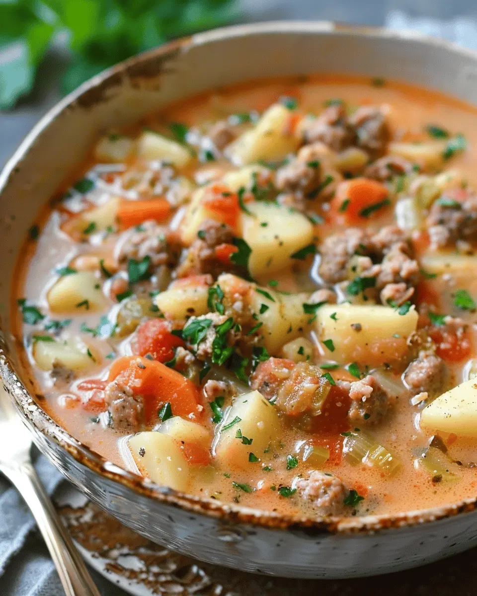 Cozy Italian Sausage and Potato Soup: A Heartwarming Delight