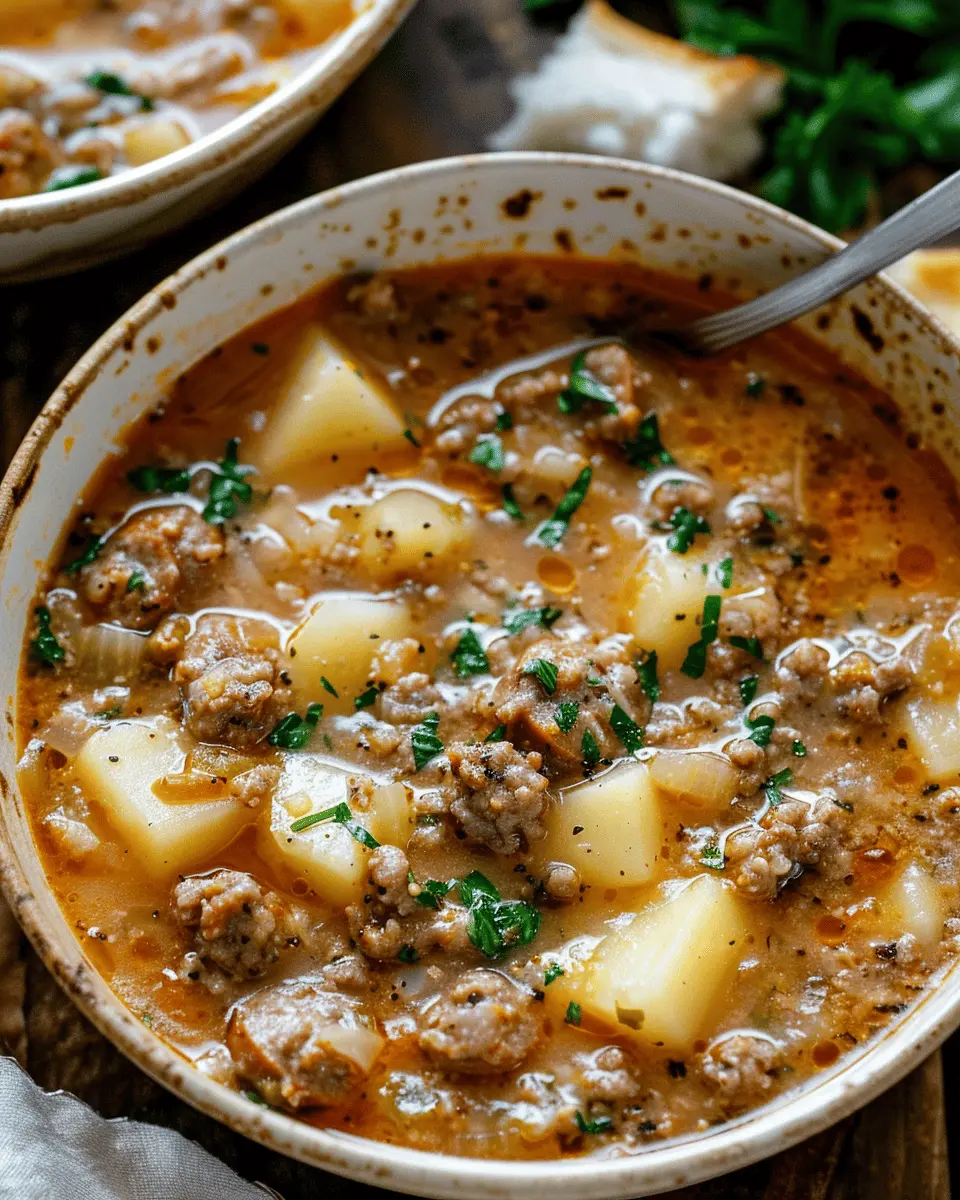 Cozy Italian Sausage and Potato Soup: The Best Comfort Recipe