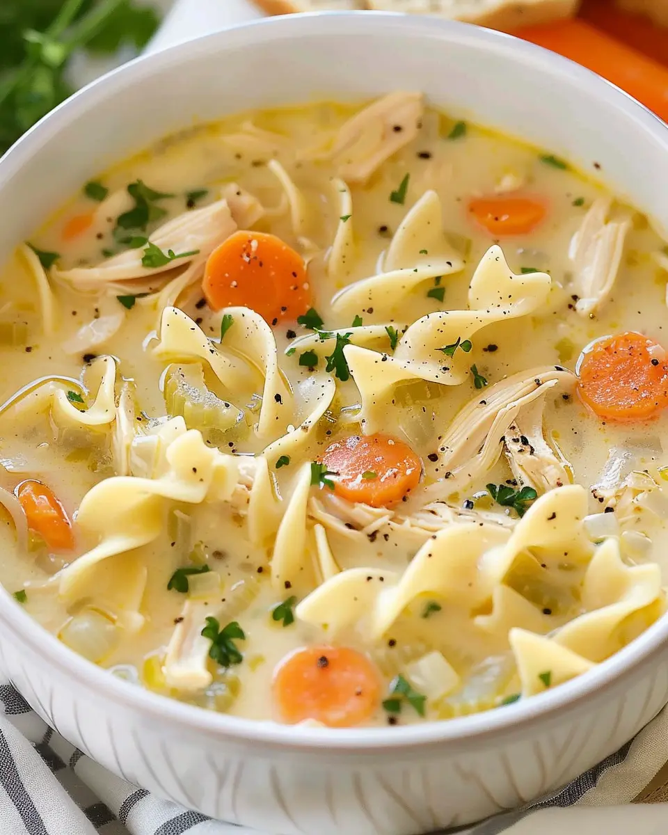 Creamy Chicken Noodle Soup: A Cozy Indulgence for Everyone