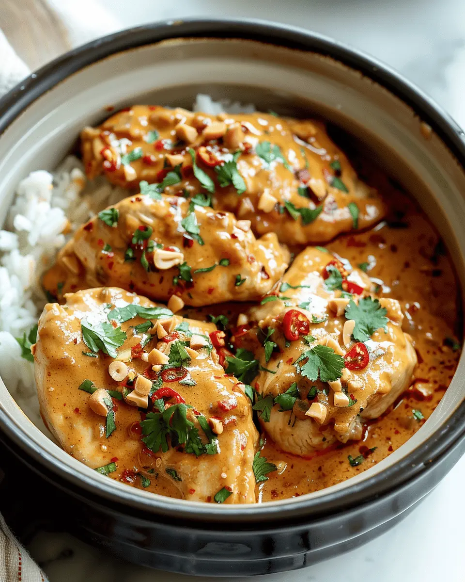 Crockpot Thai Peanut Chicken: Easy Comfort Food You’ll Love