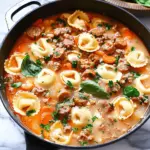 Creamy Sausage Tortellini Soup