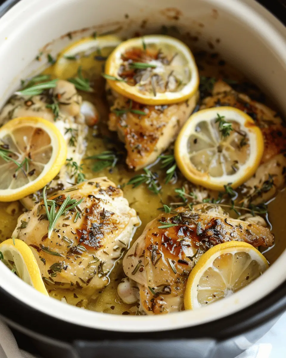 Crockpot Greek Lemon Chicken: Easy, Flavor-Packed Delight