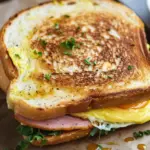 Egg and Ham Breakfast Sandwich