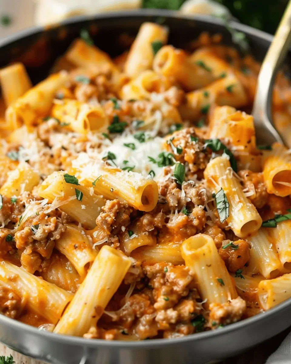 Creamy Italian Sausage Rigatoni: A Cozy Indulgence for Dinner