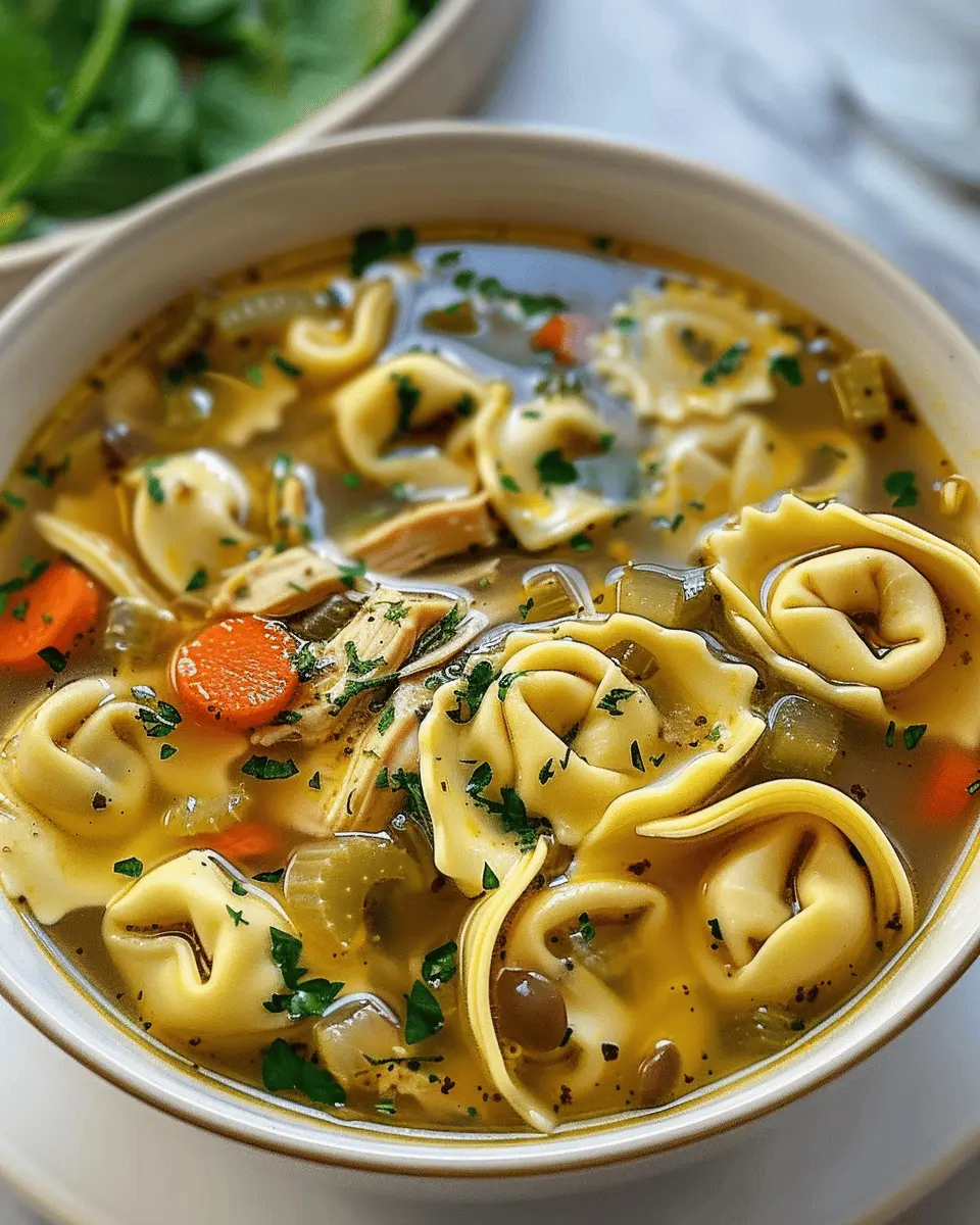 Chicken Tortellini Soup: Easy Comfort Food with Turkey Bacon Delight
