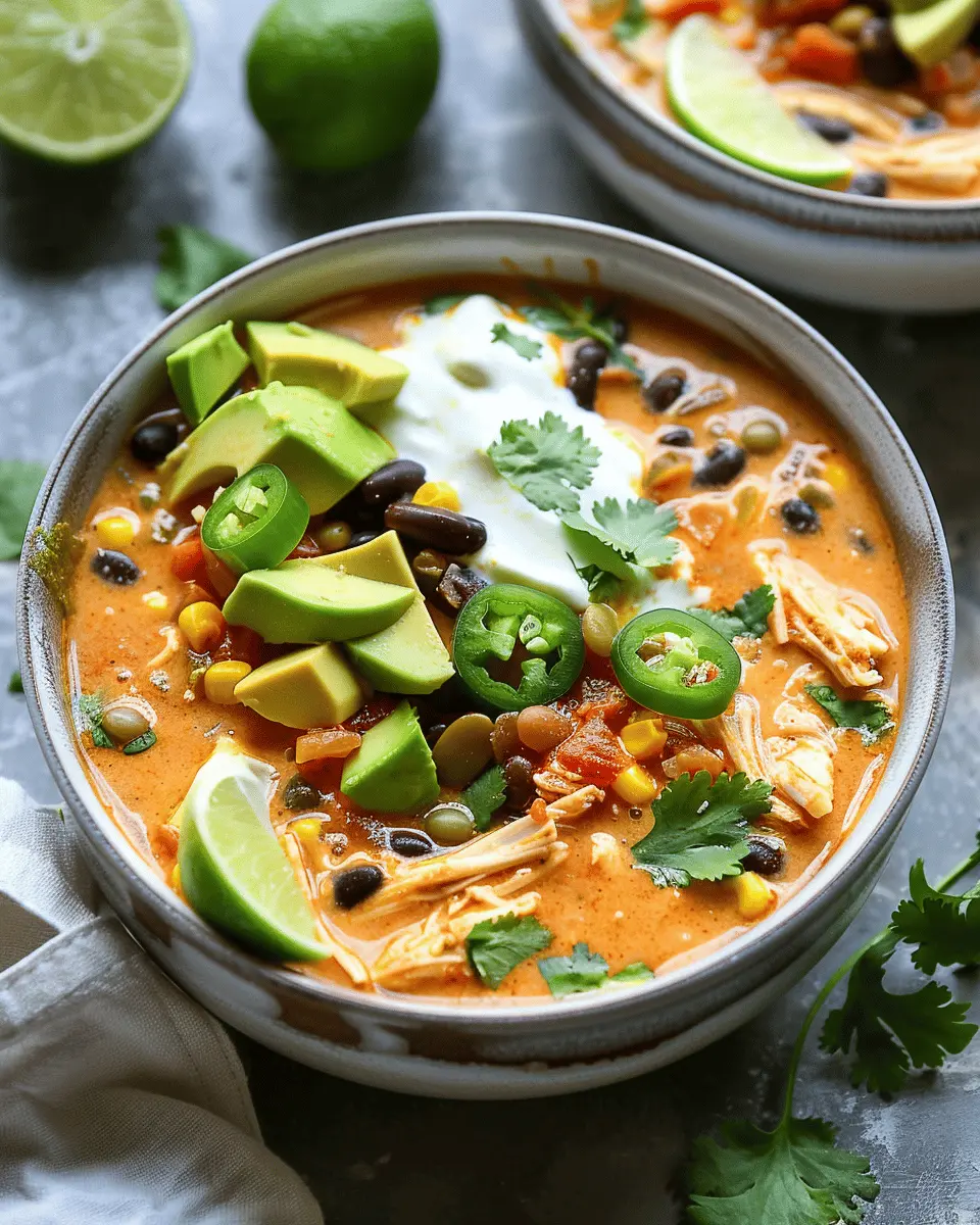 Creamy Chicken Enchilada Soup to Save Dinner Tonight Effortlessly