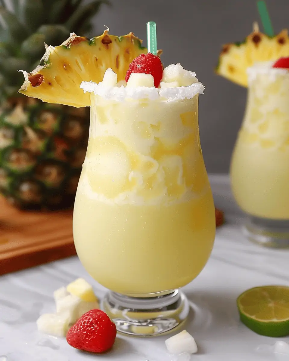 Non Alcoholic Piña Colada Punch: Refreshing Summer Delight