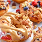 Donut Apples with Peanut Butter