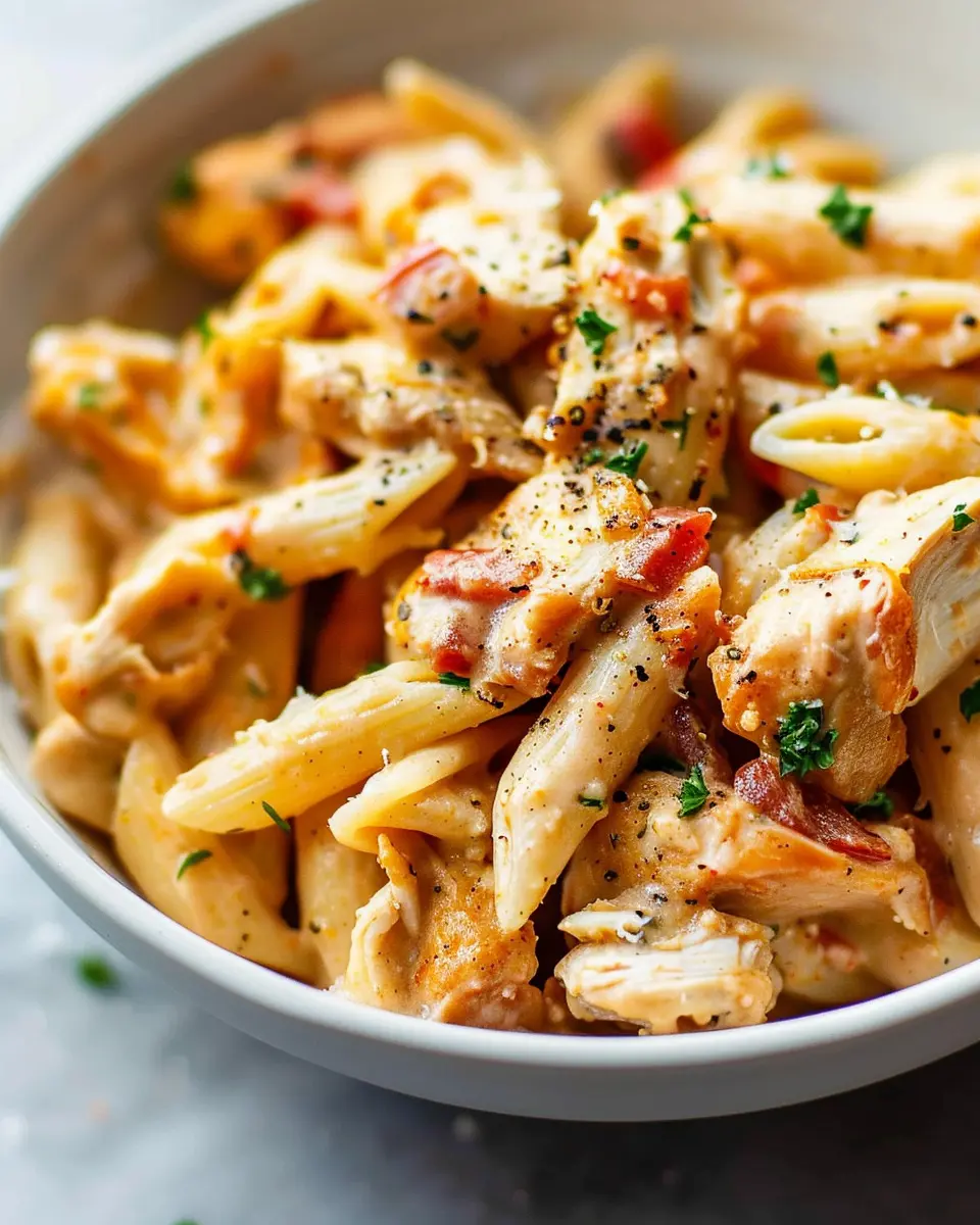 Chicken Penne Pasta with Turkey Bacon: An Easy Comfort Dish