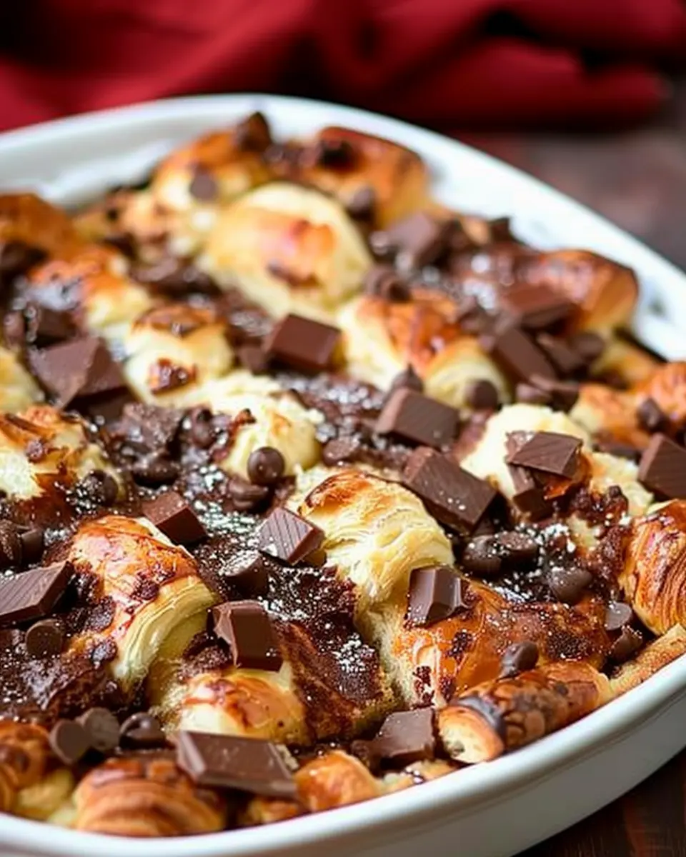 Chocolate Croissant Breakfast Bake: Easy Indulgence for Mornings