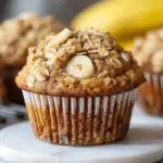 Healthy Banana Oatmeal Muffins