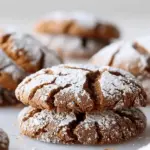 Soft and Spiced Gingerbread Crinkle Cookies