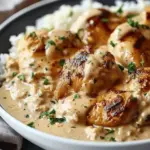 Creamy Smothered Chicken and Rice