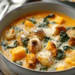 Savory Butternut Squash Gnocchi Soup