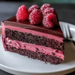 Dark Chocolate Raspberry Mousse Cake is a must-try