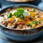 High Protein Creamy Taco Soup