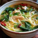 Ginger Garlic Chicken Noodle Soup