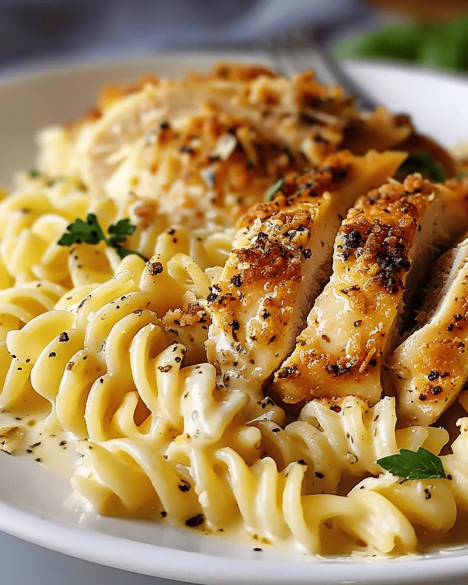 Creamy Garlic Parmesan Chicken: An Indulgent Cheesy Pasta Delight