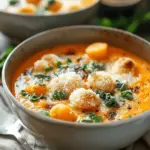 Savory Butternut Squash Gnocchi Soup