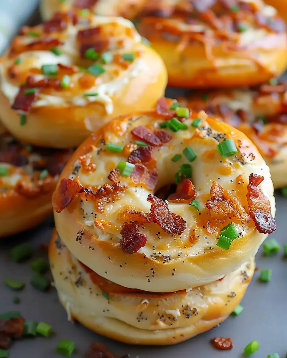 Zesty Turkey Bacon Cream Cheese Bagels: A Flavorful Delight