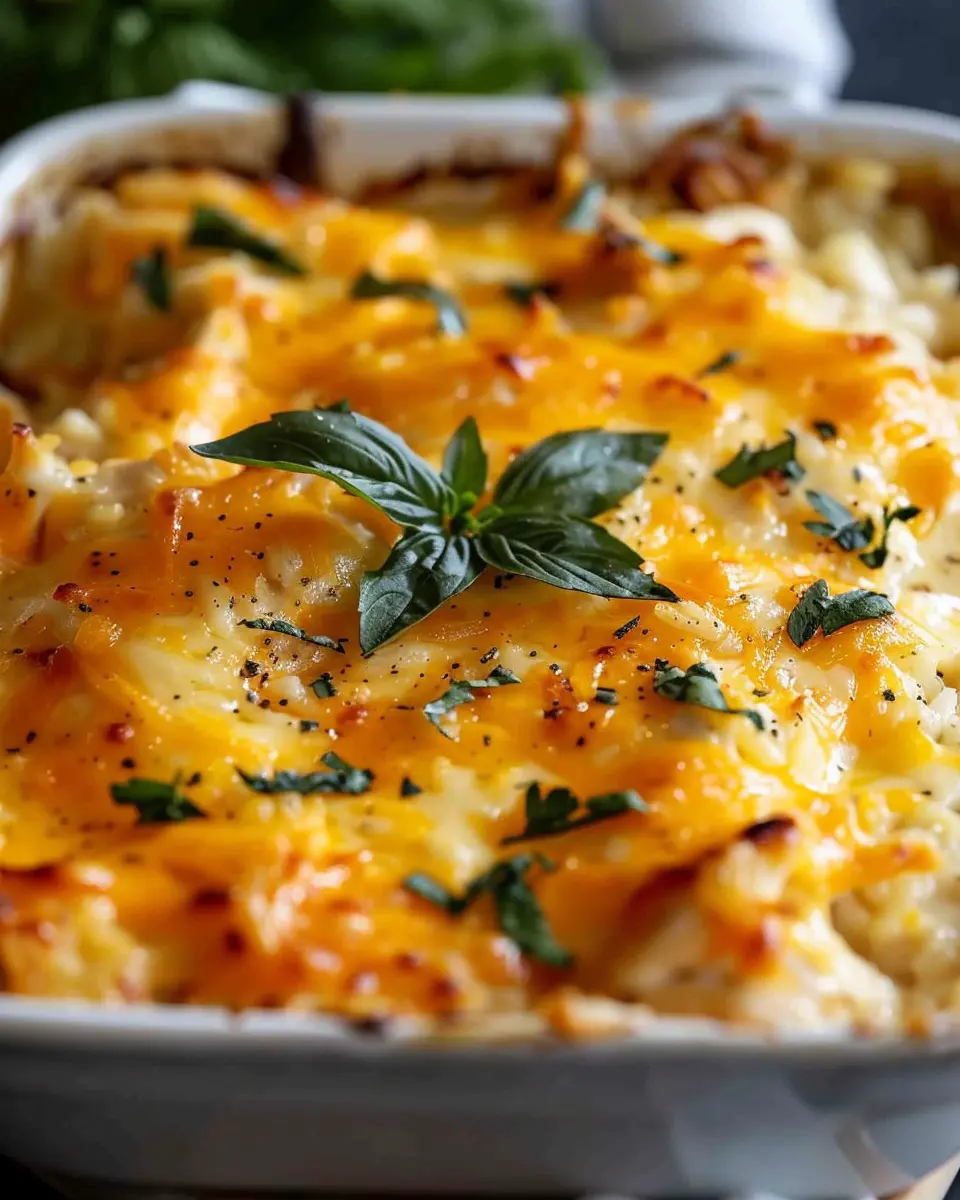 cheesy chicken and rice casserole