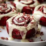 Heavenly Red Velvet Cinnamon Rolls