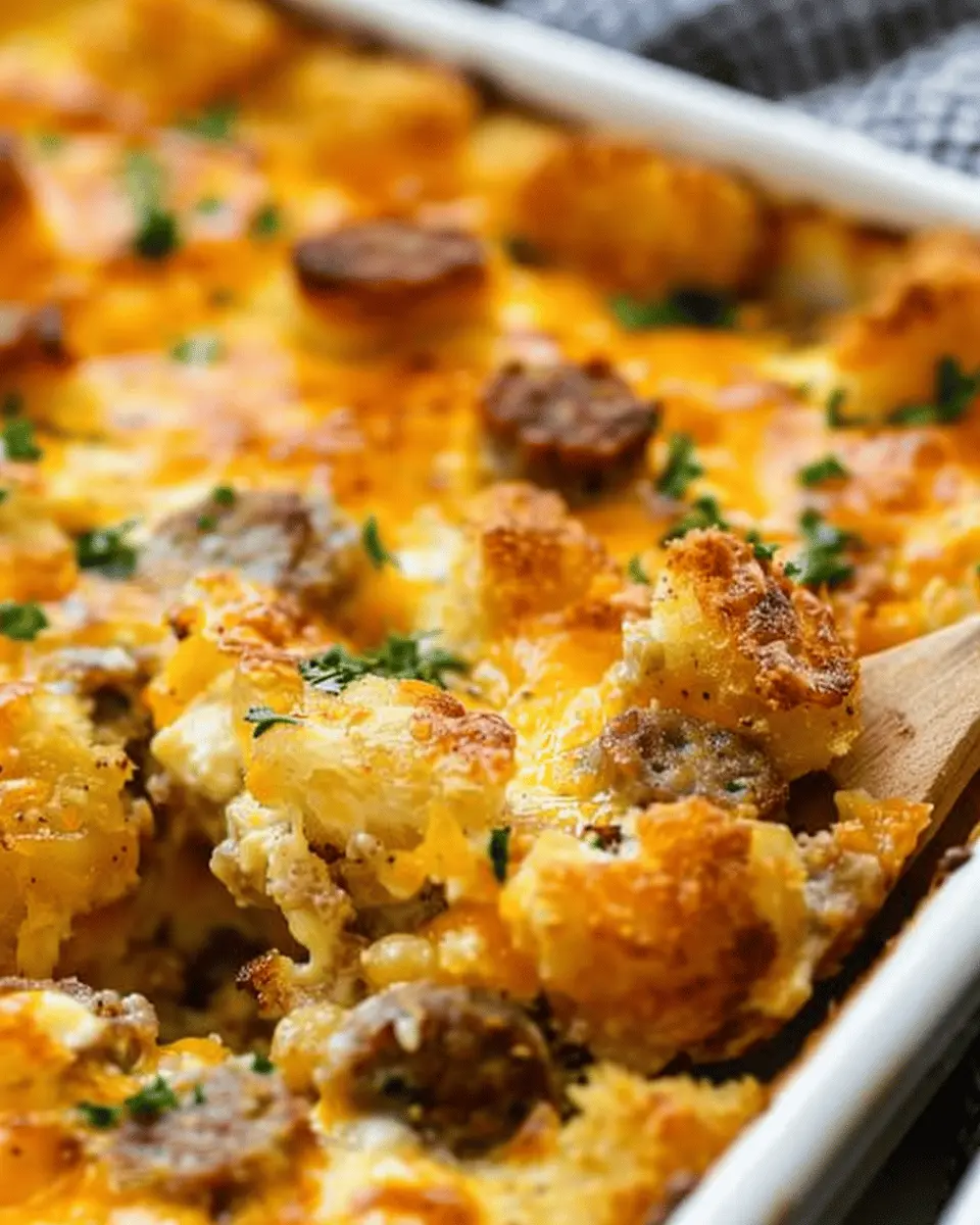 Tater Tot Sausage Breakfast Casserole: Easy and Indulgent Delight