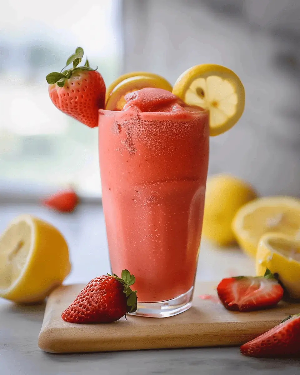 Easy Frozen Strawberry Lemonade: A Refreshing Summer Treat