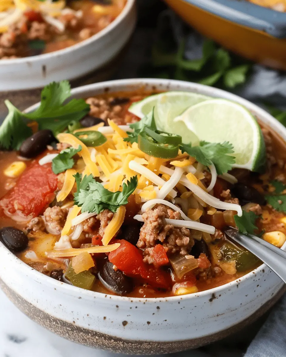 Dump and Go Crockpot Taco Soup: Easy Comfort Food Delight