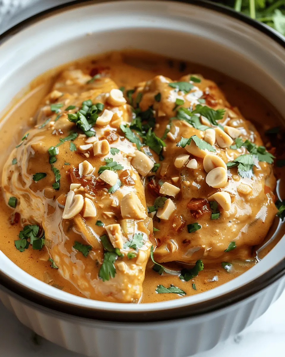 Crockpot Thai Peanut Chicken: Easy Comfort Food Bliss at Home