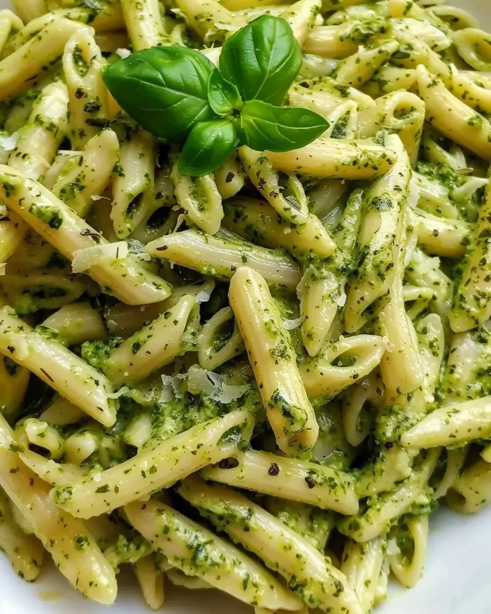 Creamy Pesto Pasta: Easy Recipe with Turkey Bacon and Chicken Ham