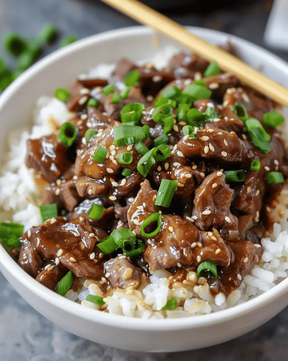 Dump and Go Crockpot Mongolian Beef: The Easy Family Favorite