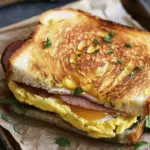 Egg and Ham Breakfast Sandwich