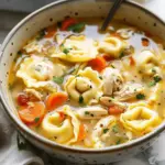 Easy Chicken Tortellini Soup