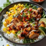 Street Corn Chicken Rice Bowl