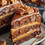 Turtle Caramel Cake