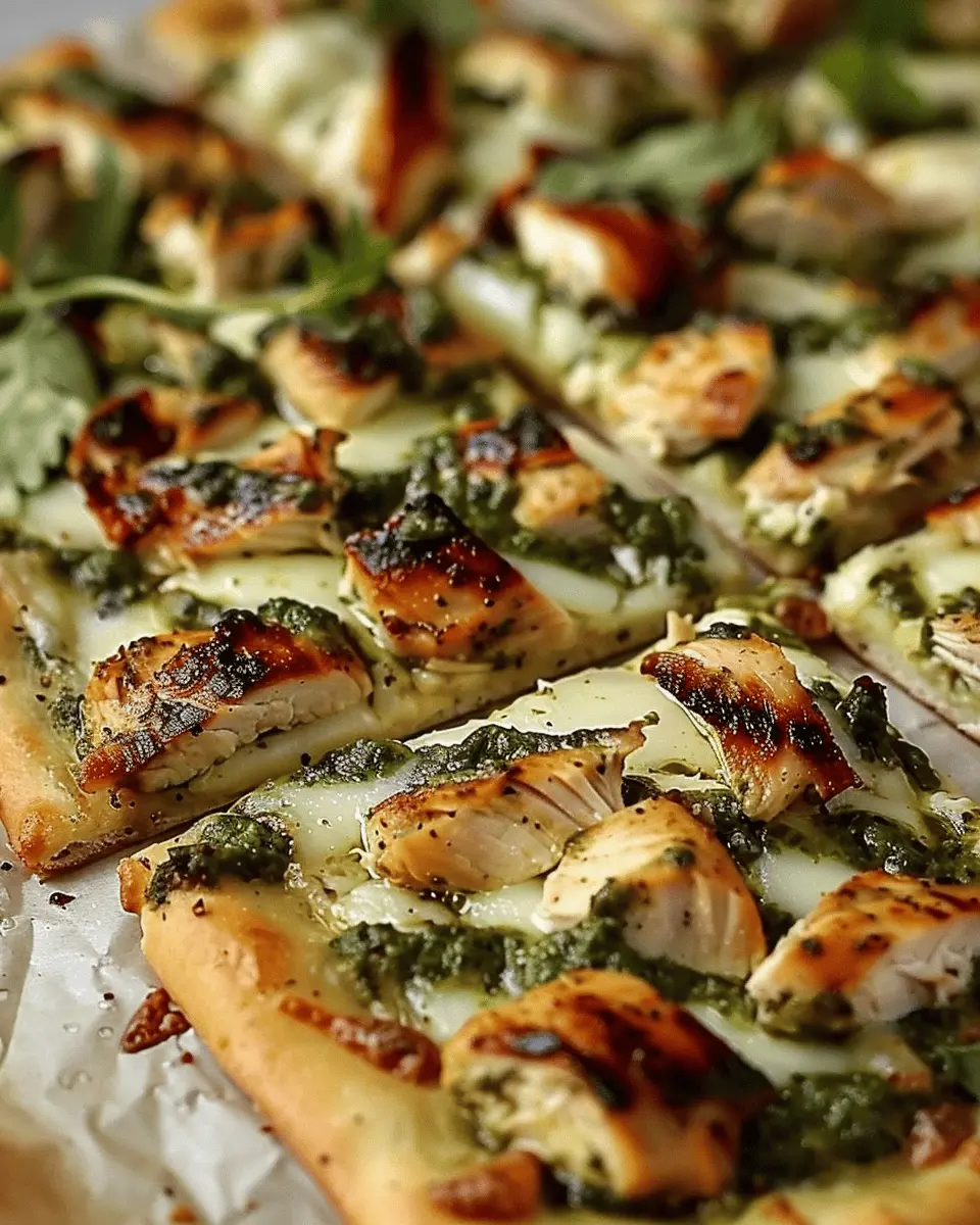 Pesto Chicken Flatbread: Easy Delight for Homemade Meals