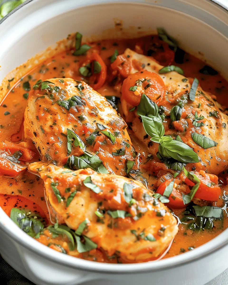 Crockpot Creamy Tomato Basil Chicken: The Best Comfort Dish