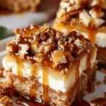 Caramel Apple Cheesecake Bars