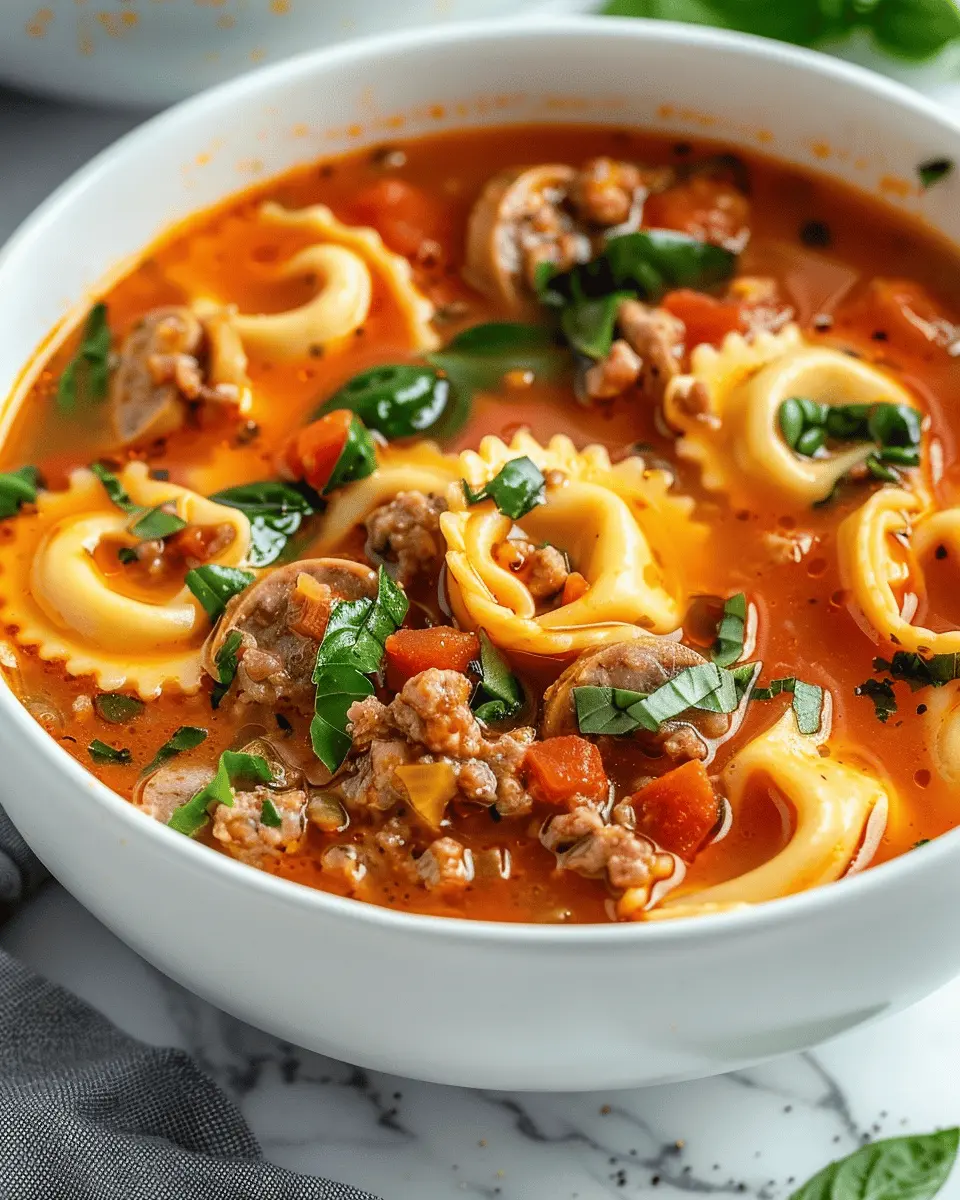 Sausage and Tortellini Soup: A Cozy, Heartwarming Delight