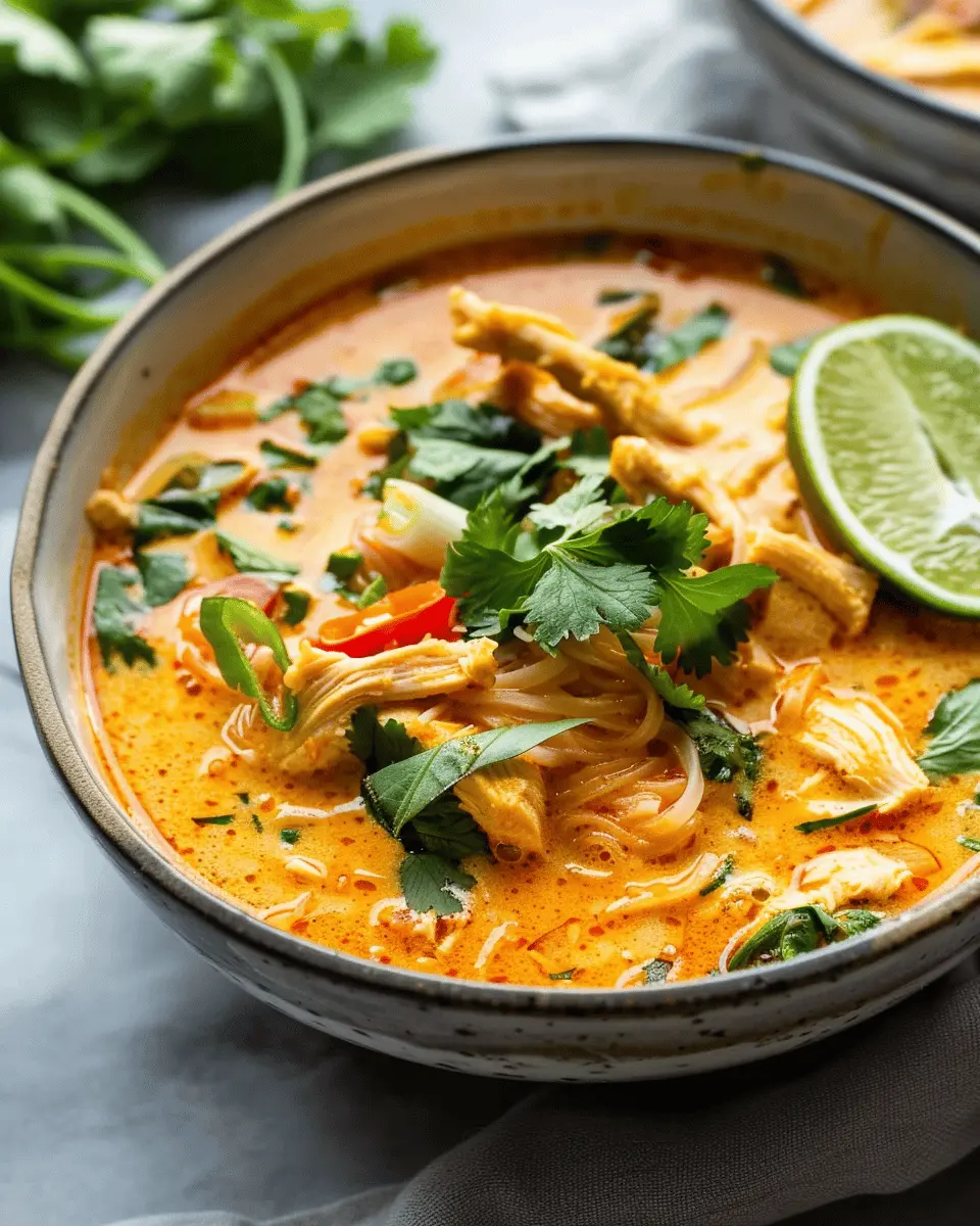 Easy Thai Chicken Curry Soup: A Comforting Bowl of Flavor