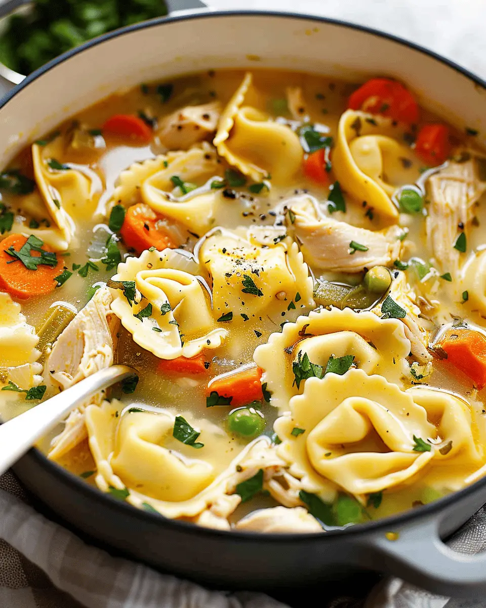 Easy One-Pot Chicken Tortellini Soup for Effortless Comfort