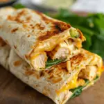 Cheesy Garlic Chicken Wraps
