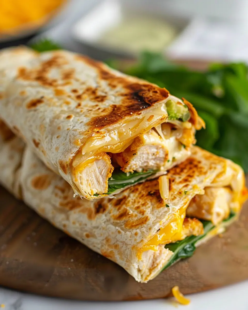 Cheesy Garlic Chicken Wraps: The Best Indulgent Comfort Food